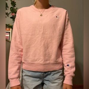 Pink champion crewneck